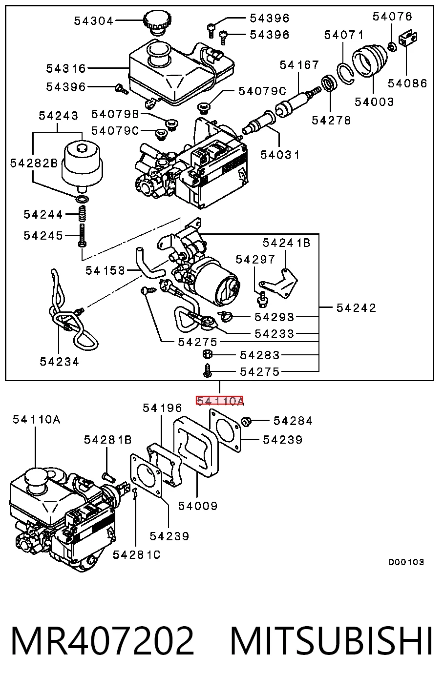  Cilindro mestre do freio Mitsubishi Pajero IV LONG SUV (V90) (2006 - 2013) IV LONG