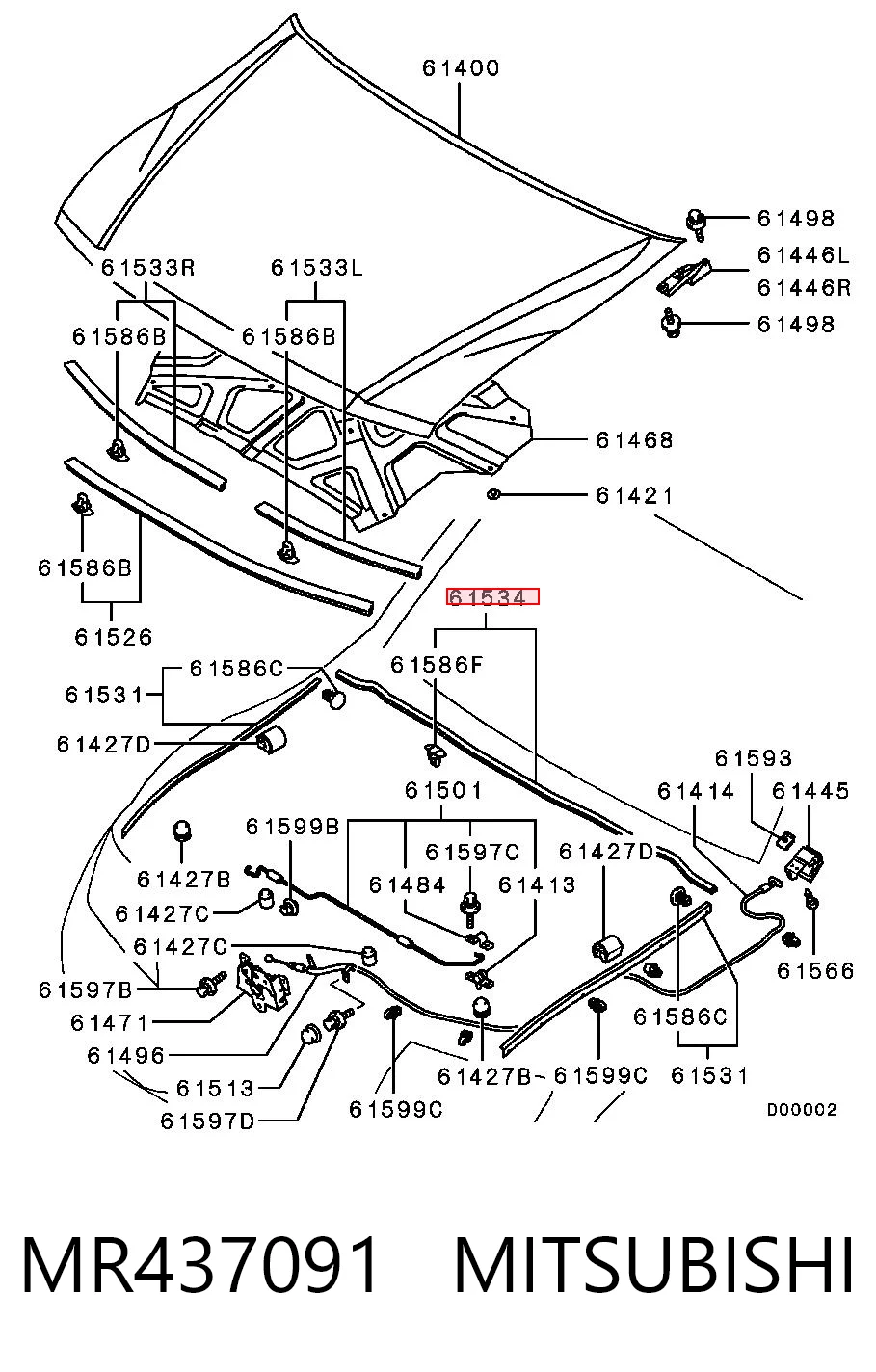 MR437091 Mitsubishi