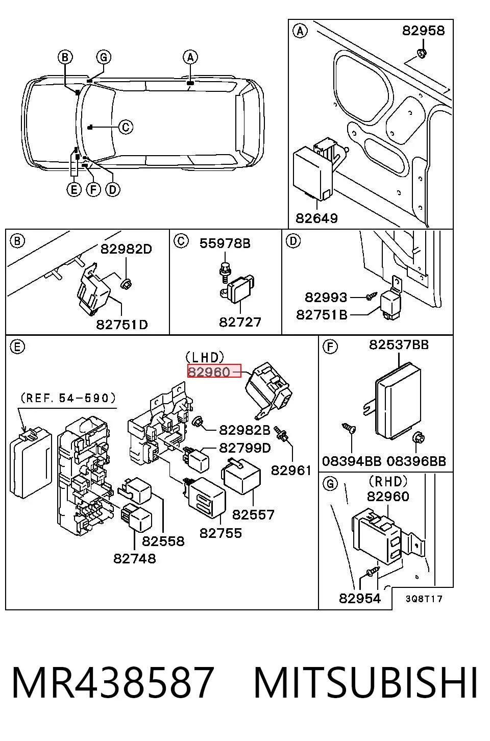 MR438587 Mitsubishi