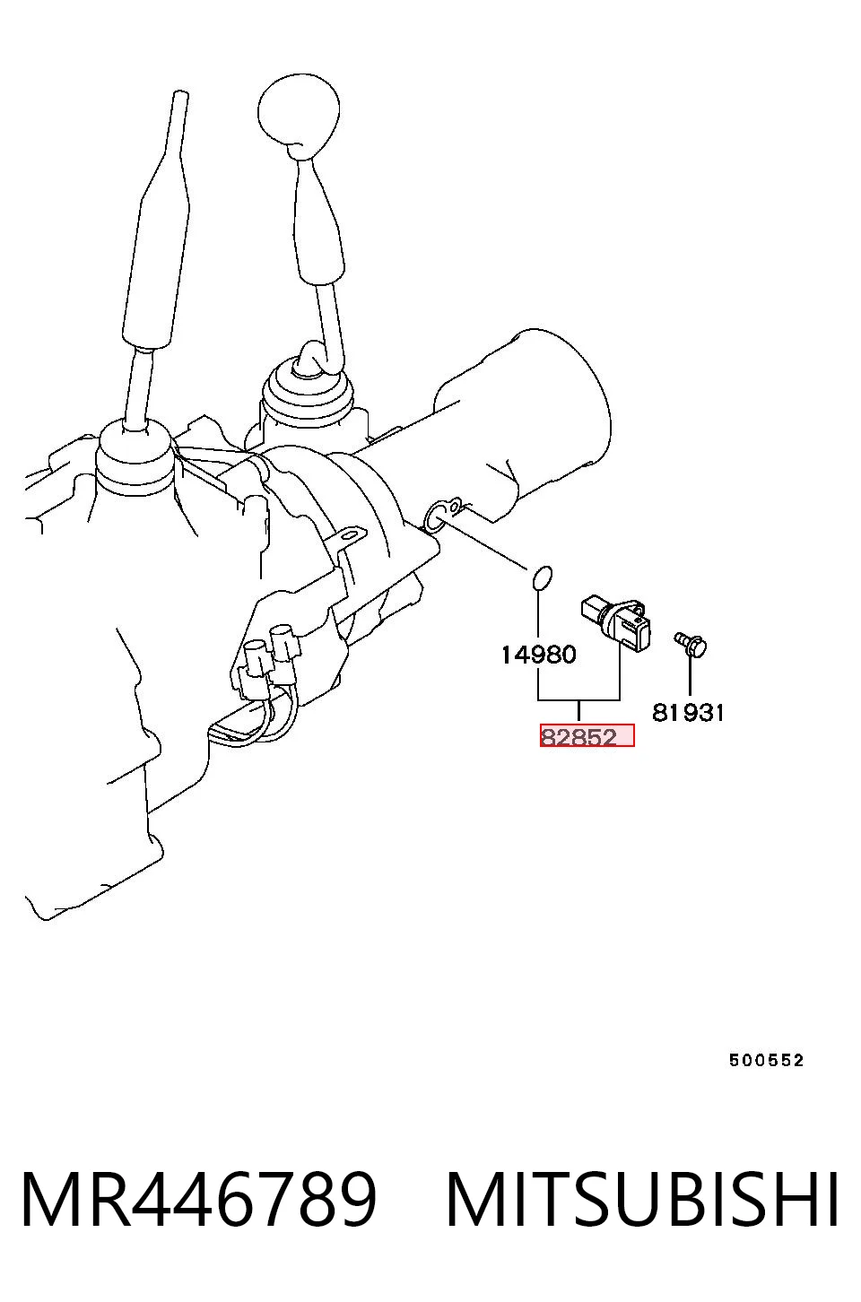 MR446789 Mitsubishi Sensor de velocidade