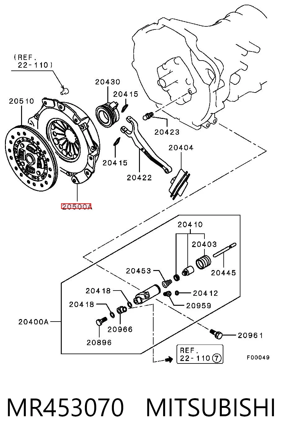 Cesta de embraiagem Mitsubishi Pajero III 