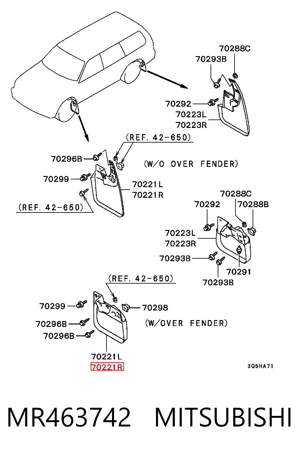 MR463742 Mitsubishi