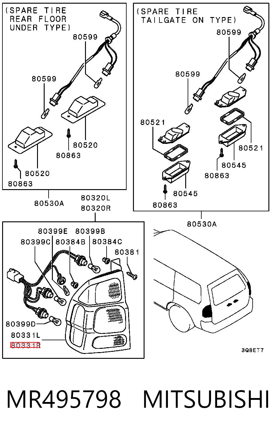 MR495798 Mitsubishi