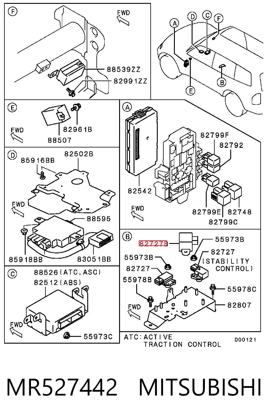Sensor de aceleração transversal (ESP) Chrysler MN116715 preço, a partir de 71,51 USD