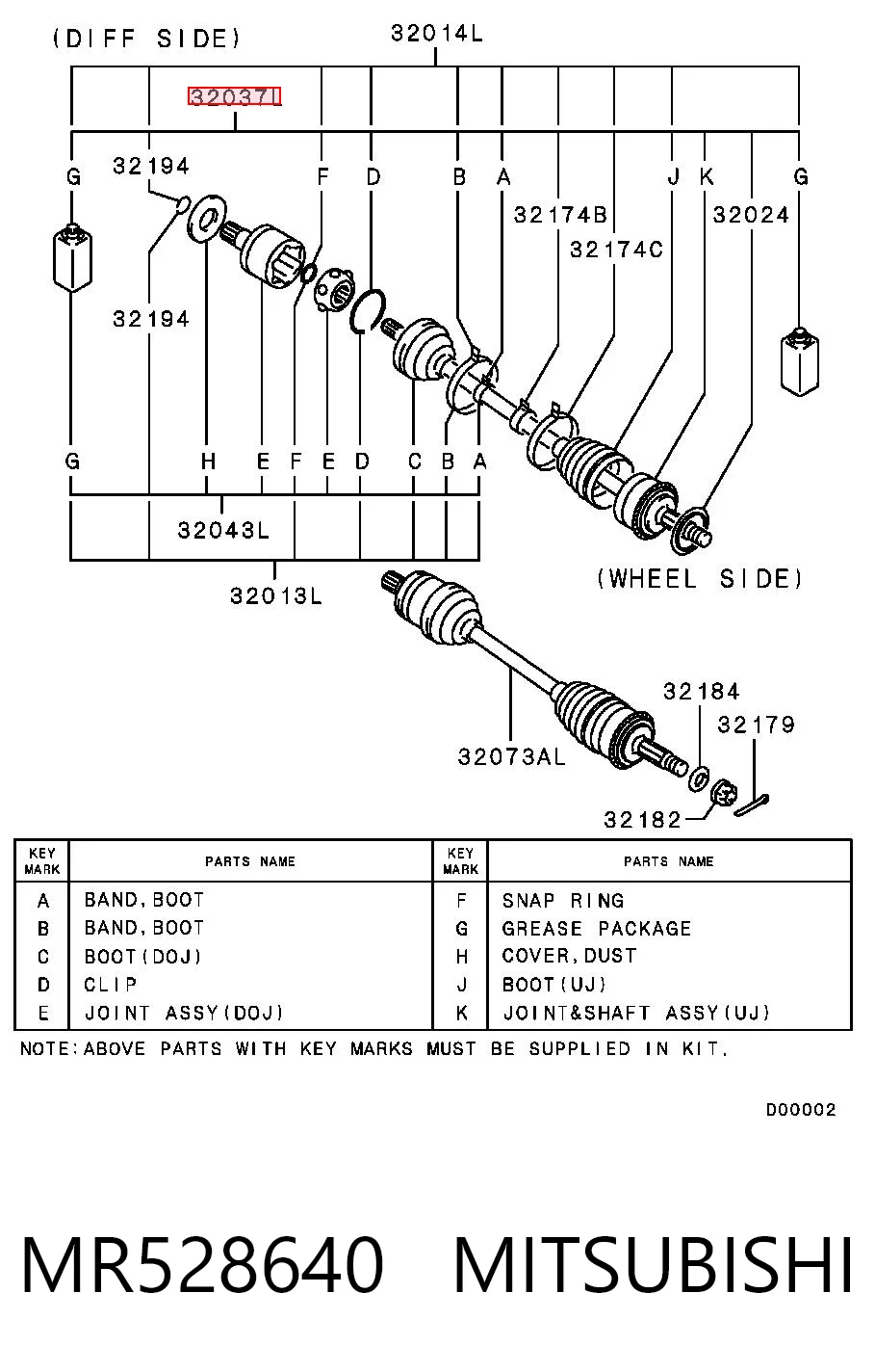 MR528640 Mitsubishi