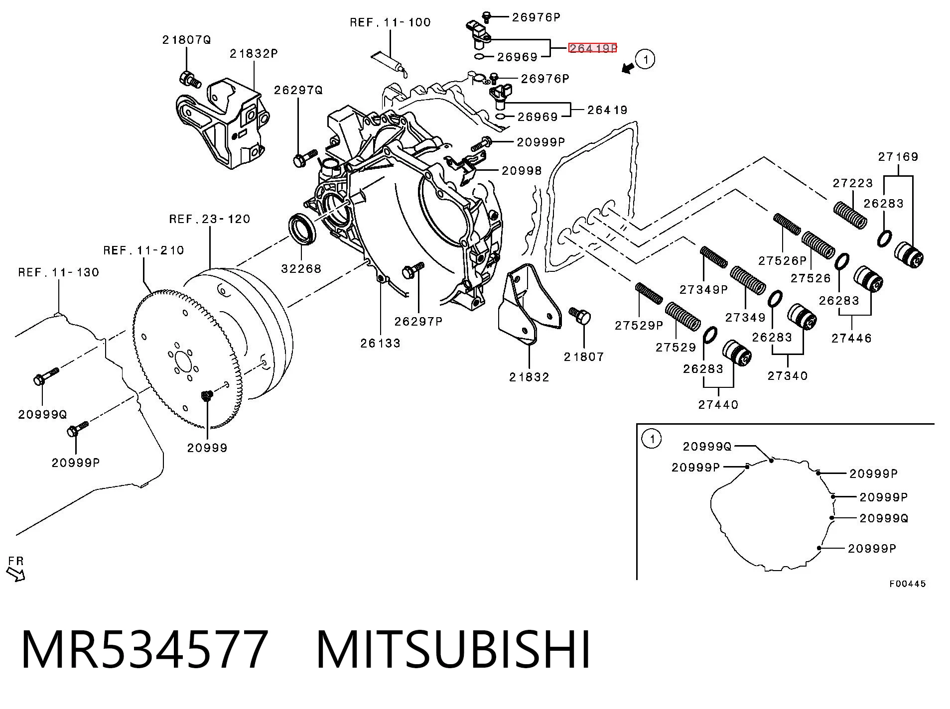 MR534577 Mitsubishi Sensor de velocidade
