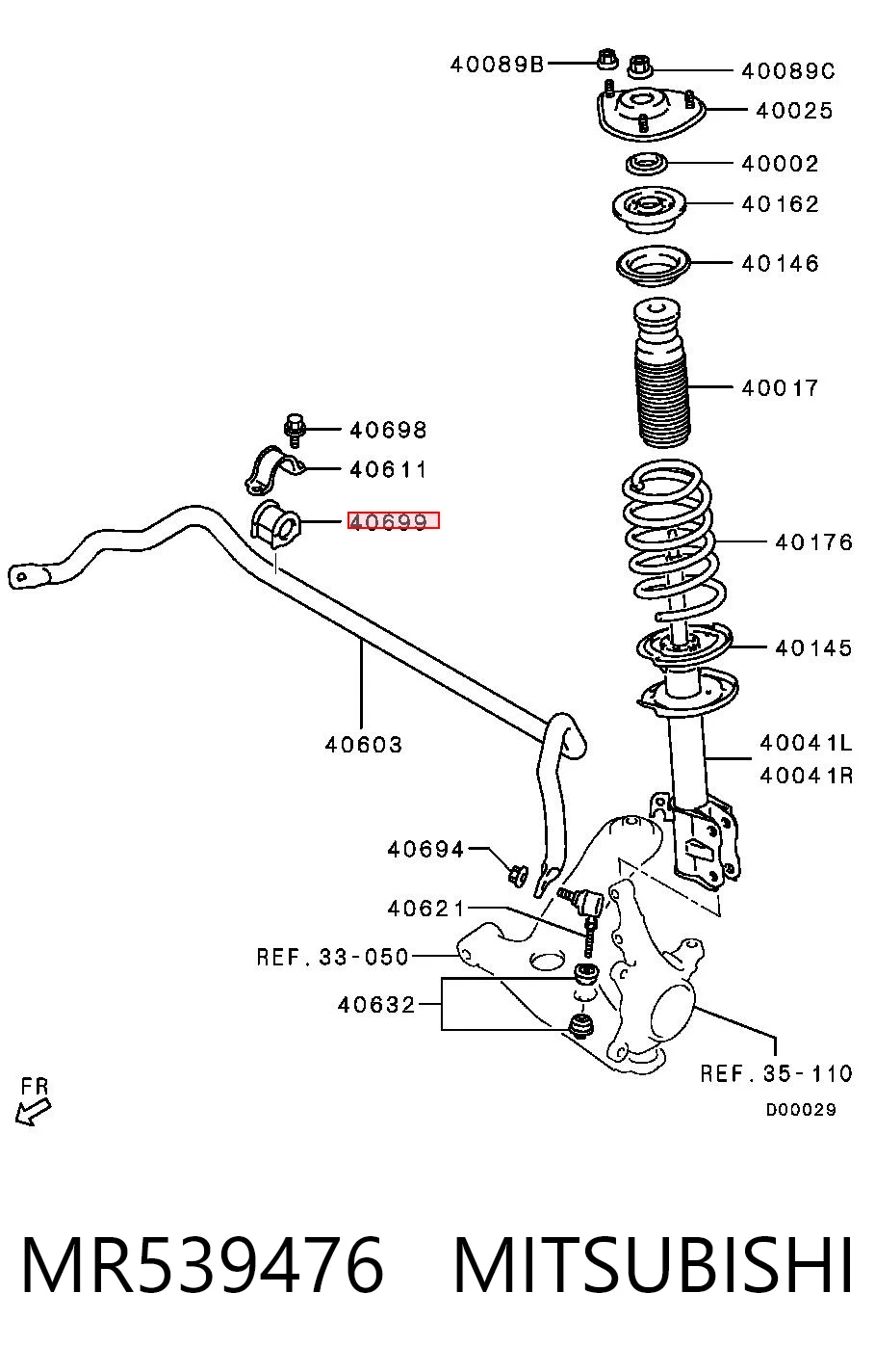 MR539476 Mitsubishi