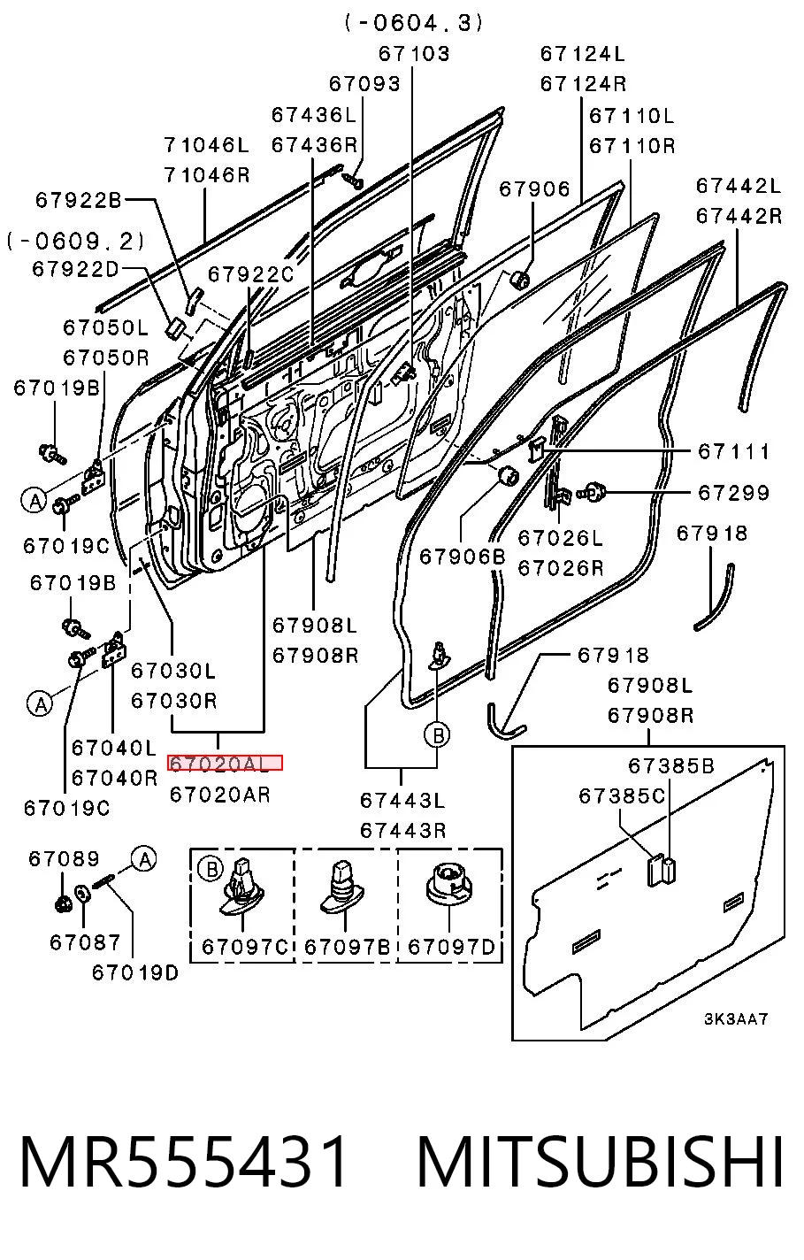 Porta dianteira esquerda para Mitsubishi Pajero III 