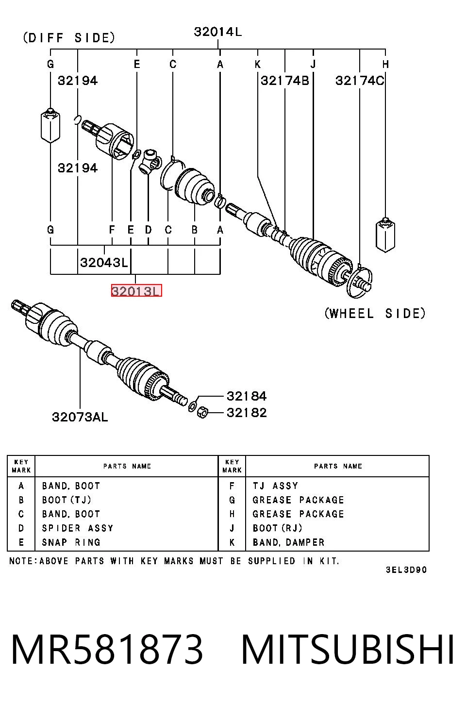 MR581873 Mitsubishi