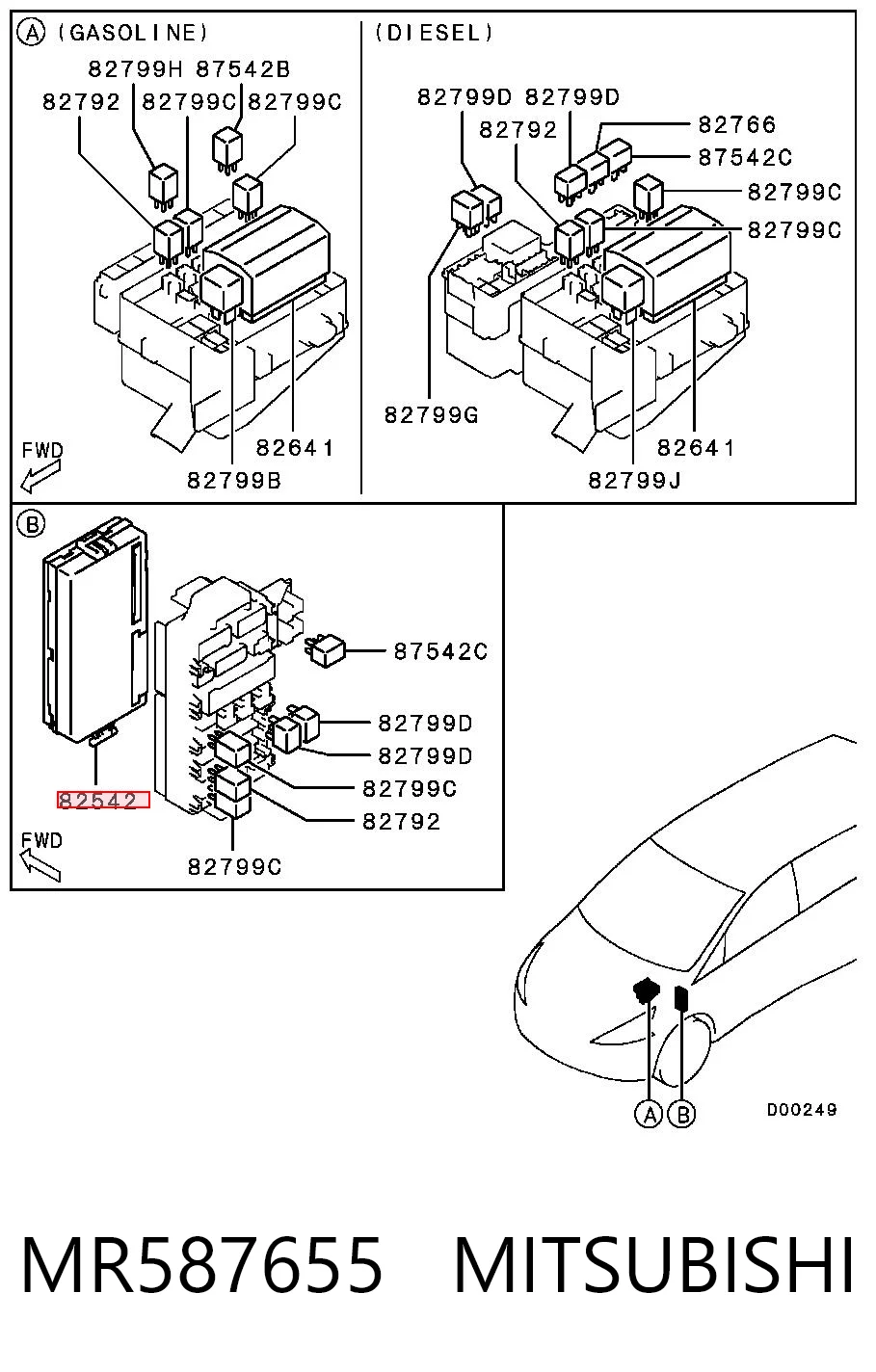 MR587655 Mitsubishi