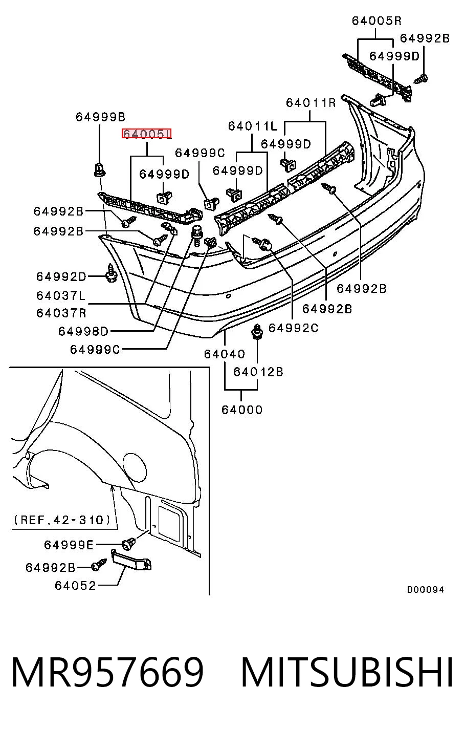 MR957669 Mitsubishi