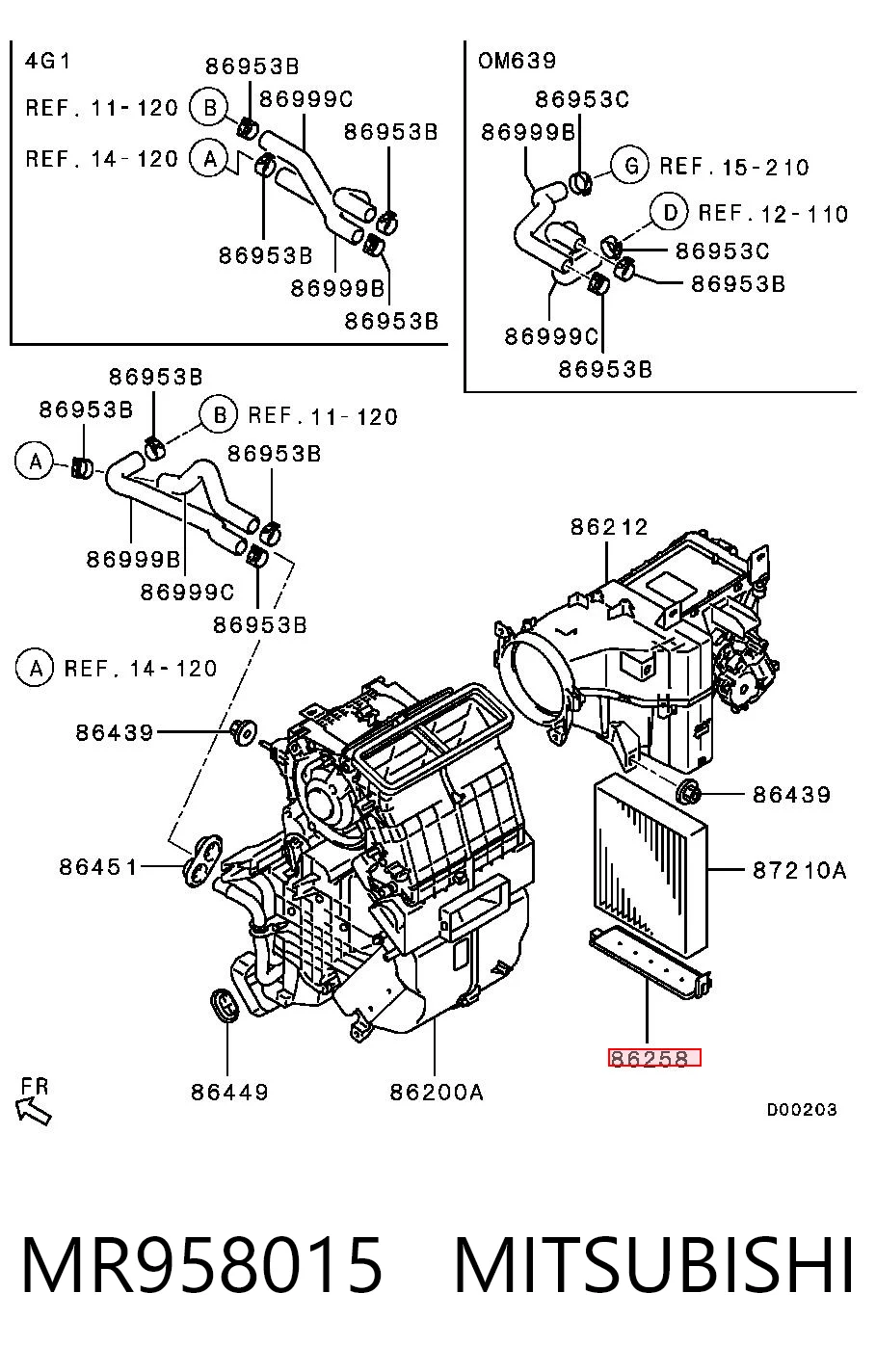 MR958015 Mitsubishi