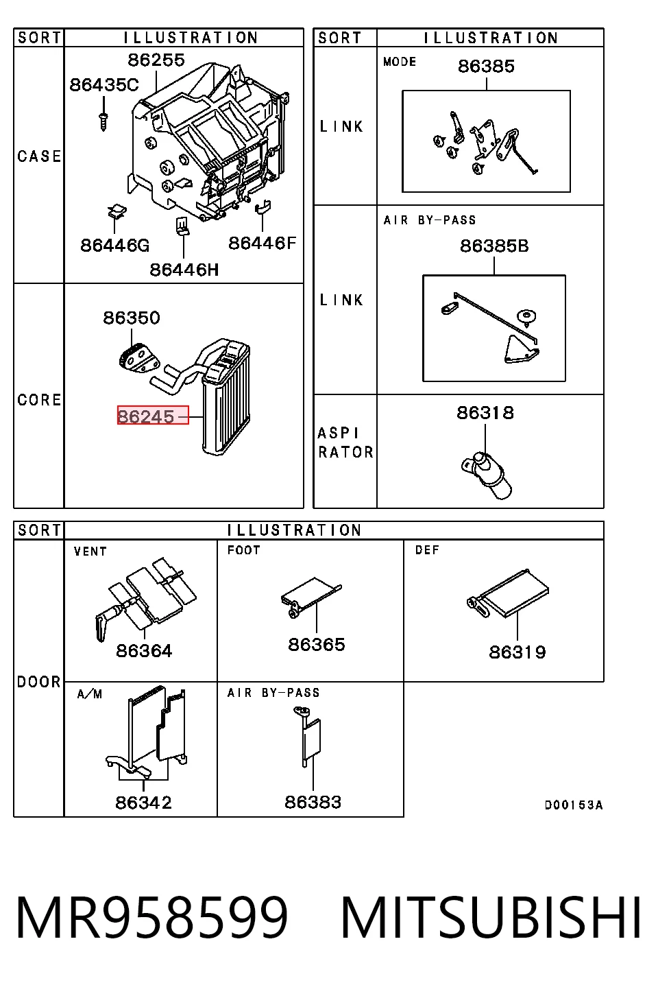 Radiador de forno (de aquecedor) para Mitsubishi Pajero SPORT I K90