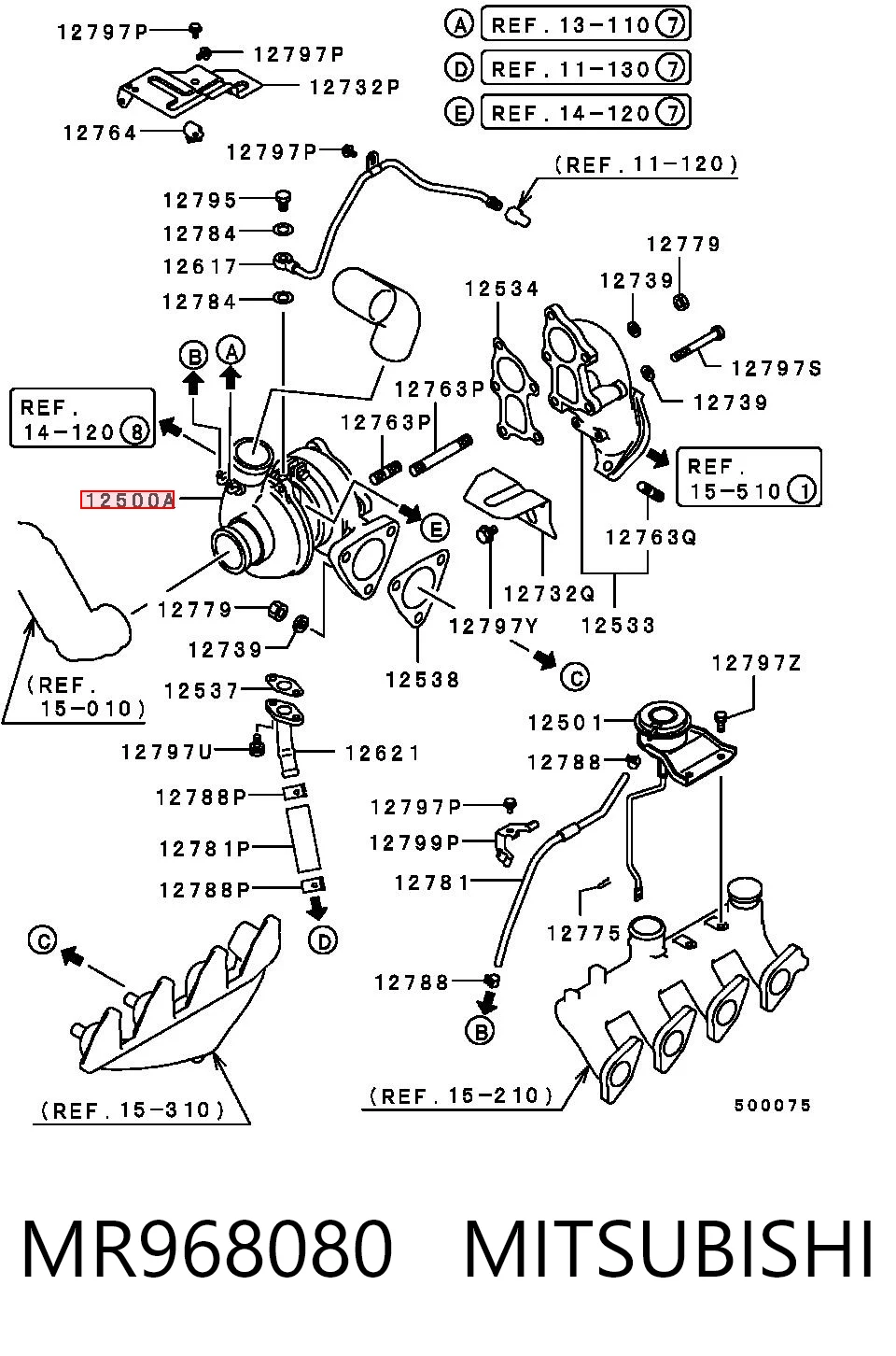 MR968080 Mitsubishi Turbina