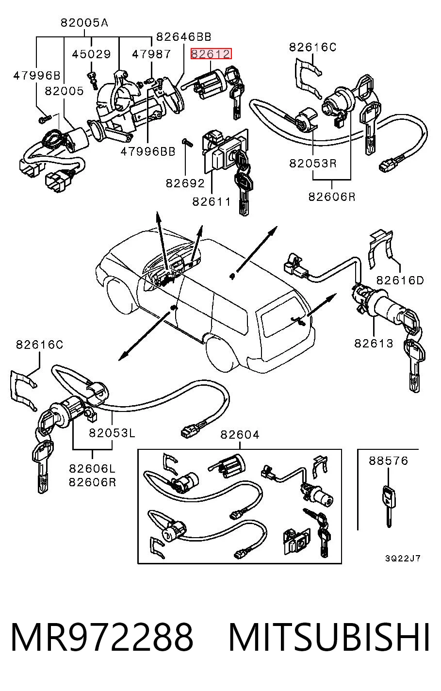 MR972288 Mitsubishi