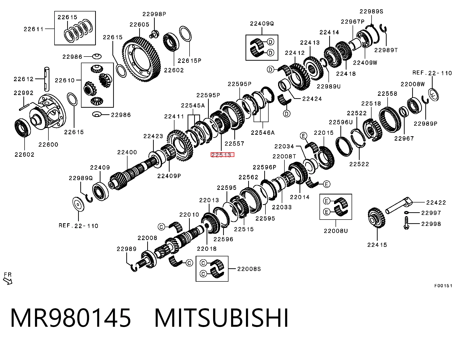 MR980145 Mitsubishi