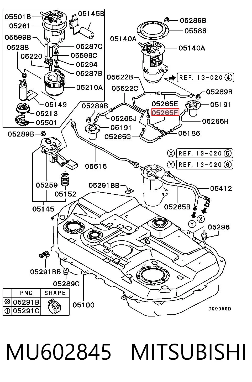 MU602845 Mitsubishi