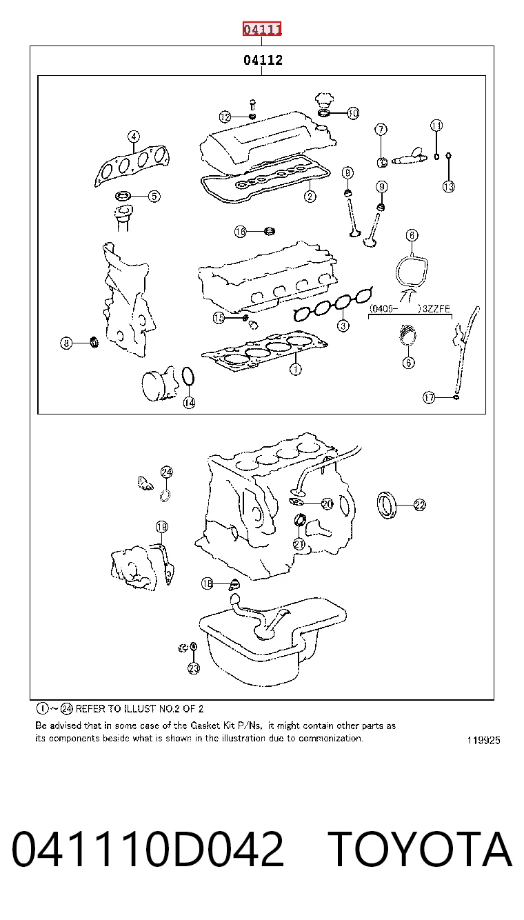 Compre 430587P Corteco Kit de vedantes de motor completo