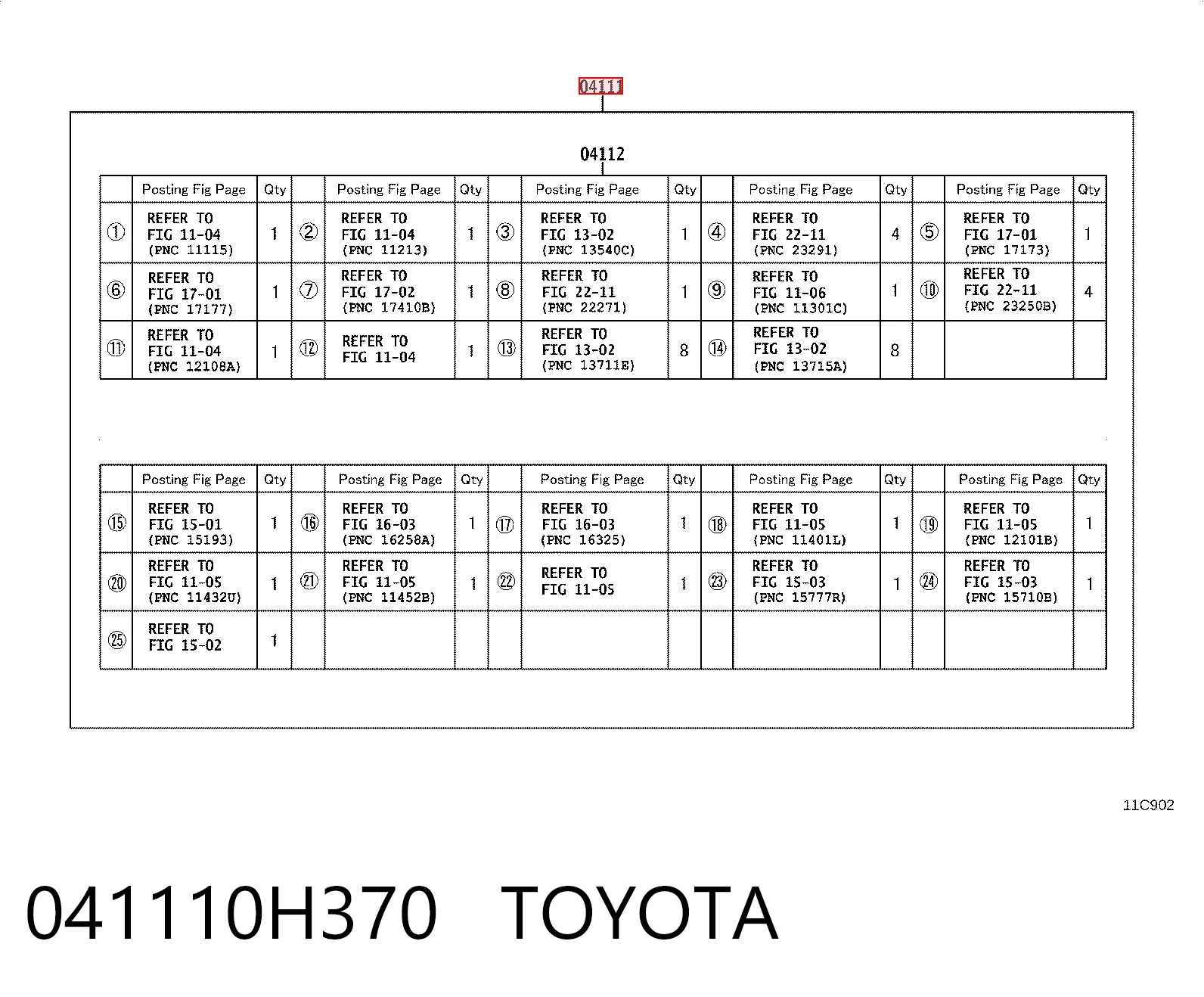 041110H370 Toyota