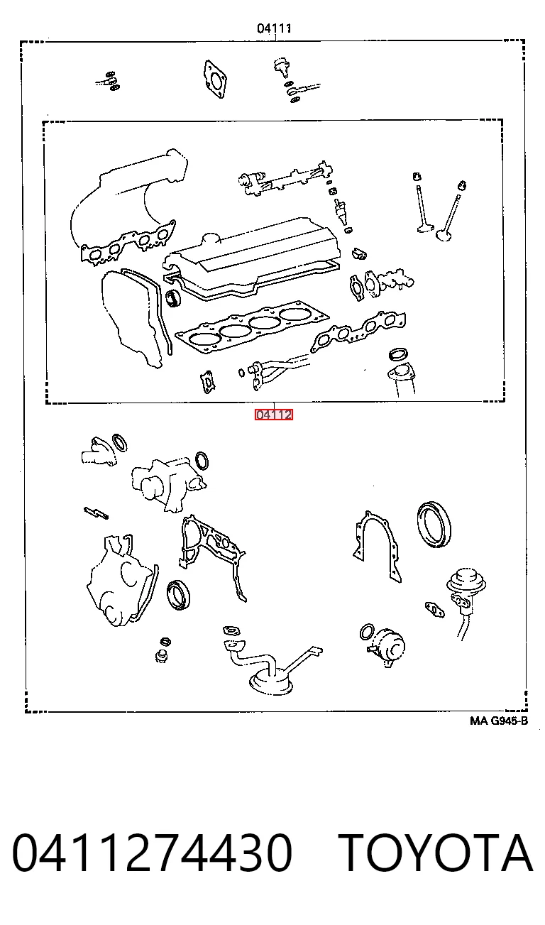 Compre 10340 Elring Kit superior de vedantes de motor
