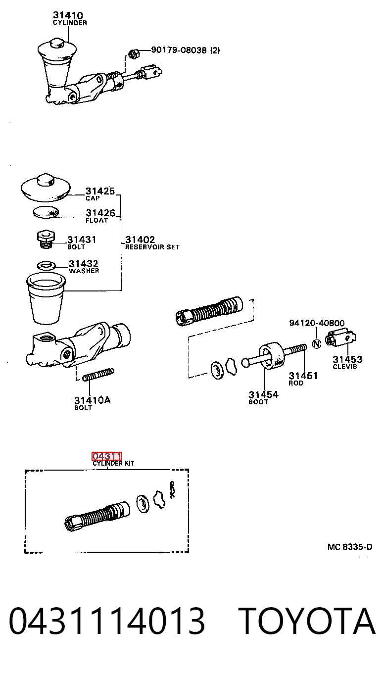 Kit de reparação de cilindro principal de embraiagem Seiken SK17912 preço, a partir de 64,27 USD