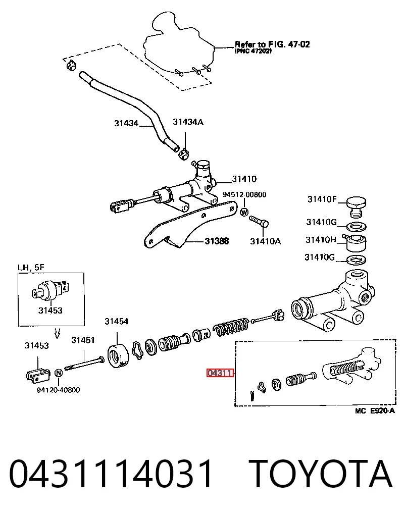 0431114031 Toyota