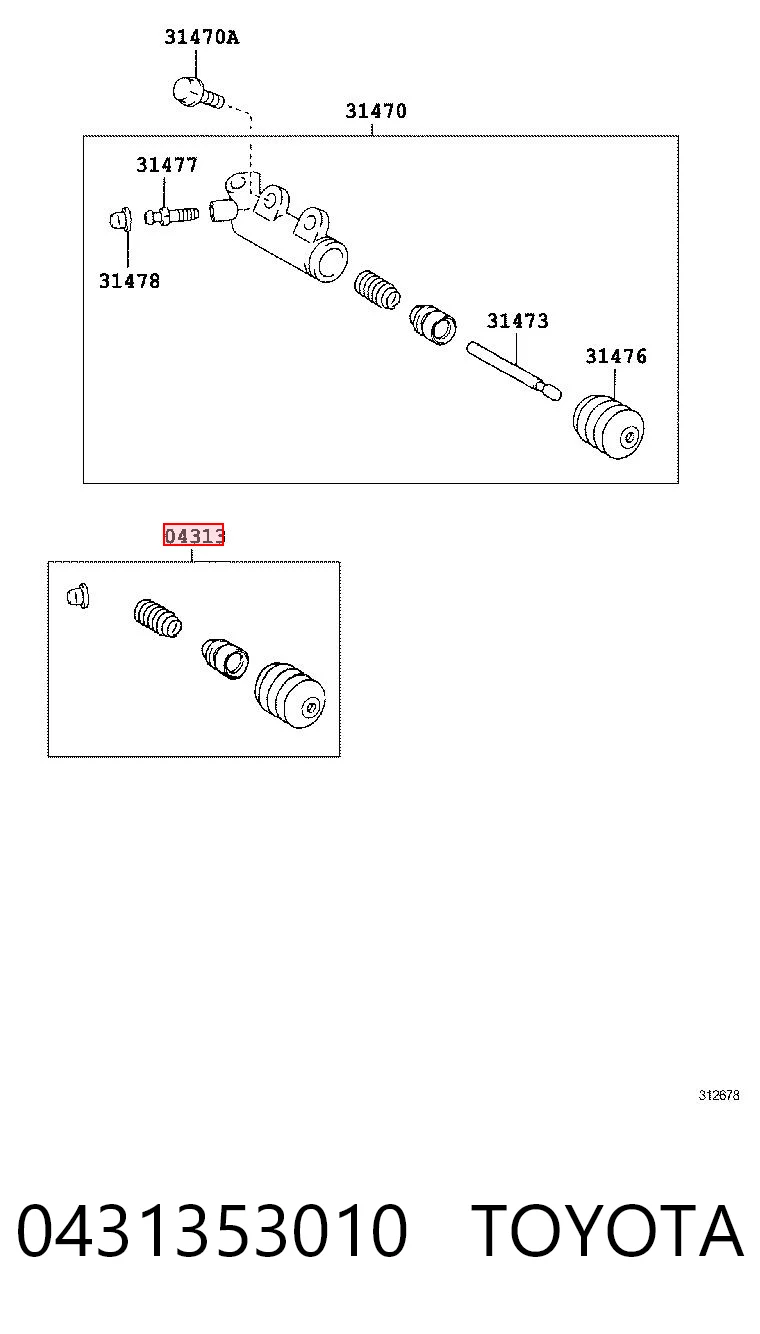 0431353010 Toyota
