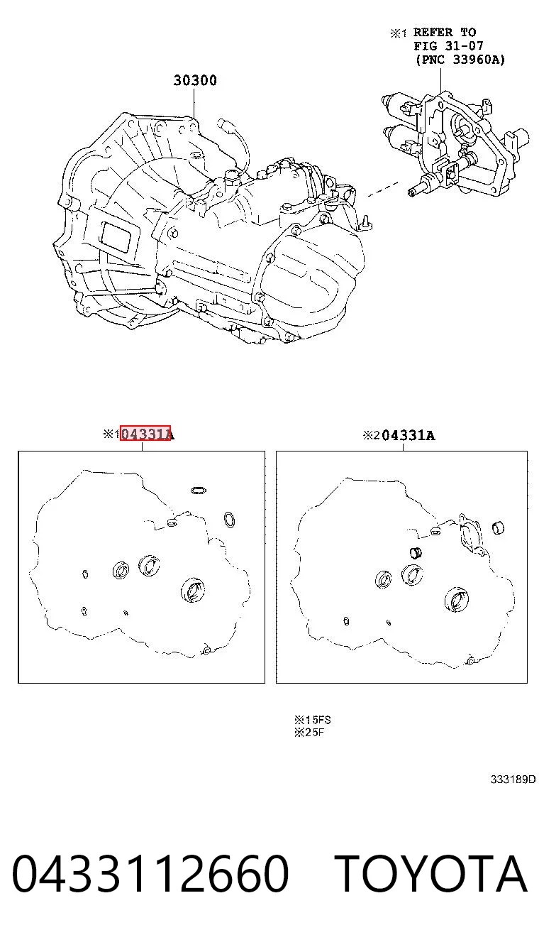 Kit de reparação da Caixa de Mudança Toyota Auris  E15 ao melhor preço
