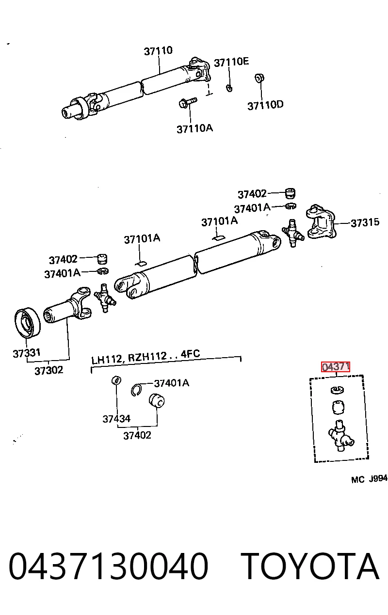 Compre G92001 GMB Cruzeta da junta universal traseira