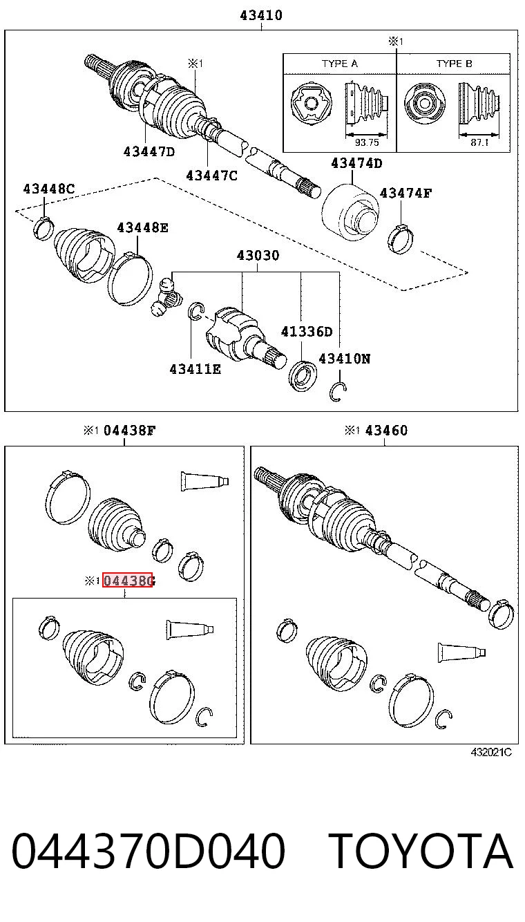 044370D040 Toyota