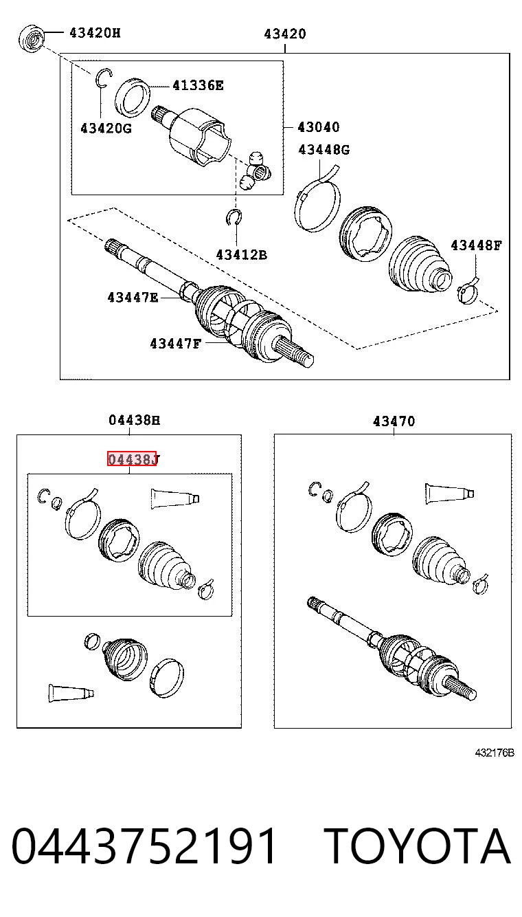 Bota de proteção interna de junta homocinética do semieixo dianteiro Toyota Yaris  P10 ao melhor preço