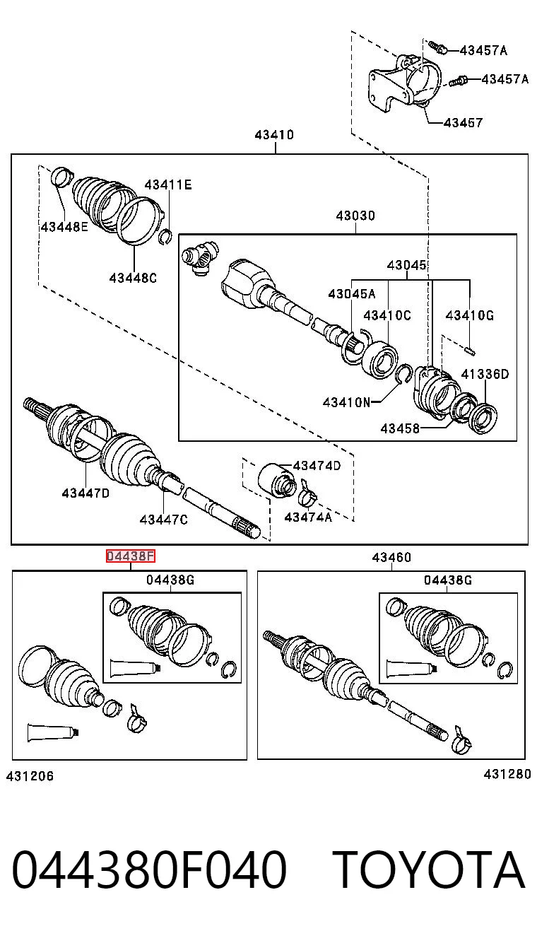044380F040 Toyota