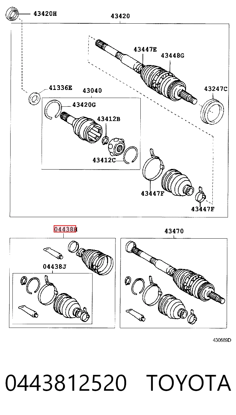 Bota de proteção externa de junta homocinética do semieixo dianteiro Mitsubishi Pajero II V2W, V4W