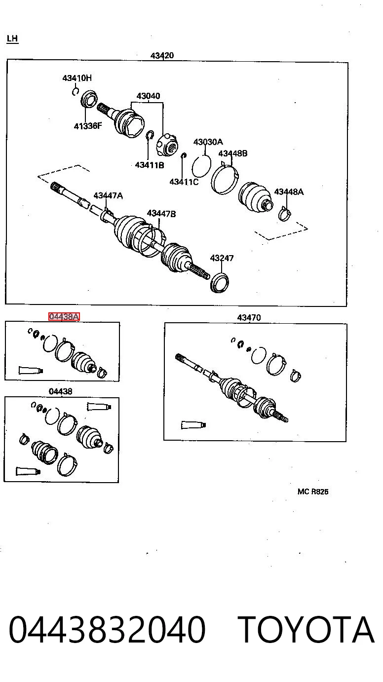 0443832040 Toyota