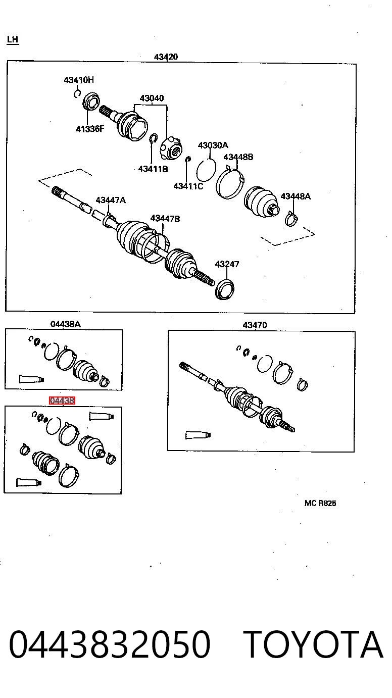 0443832050 Toyota