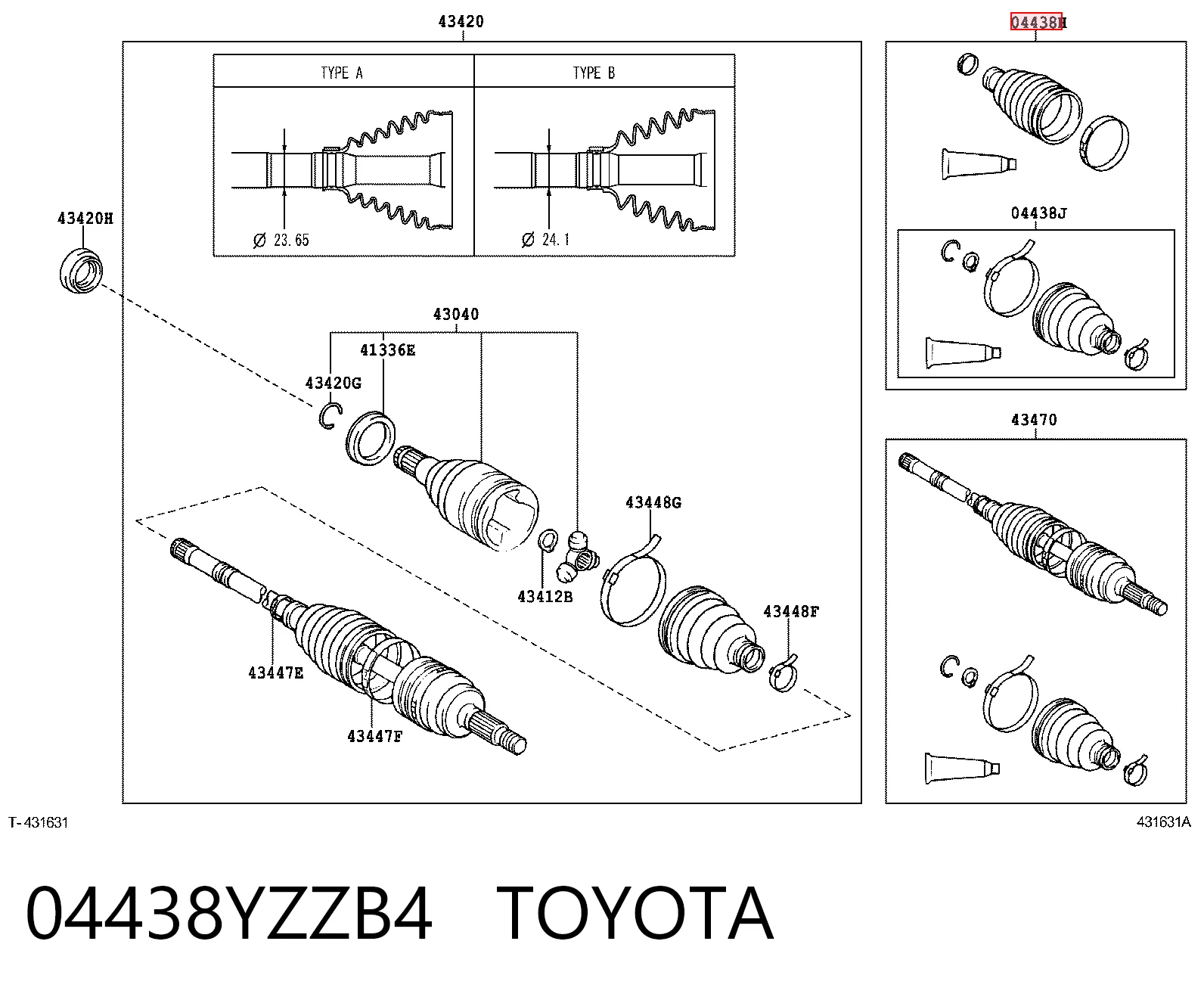 04438YZZB4 Toyota