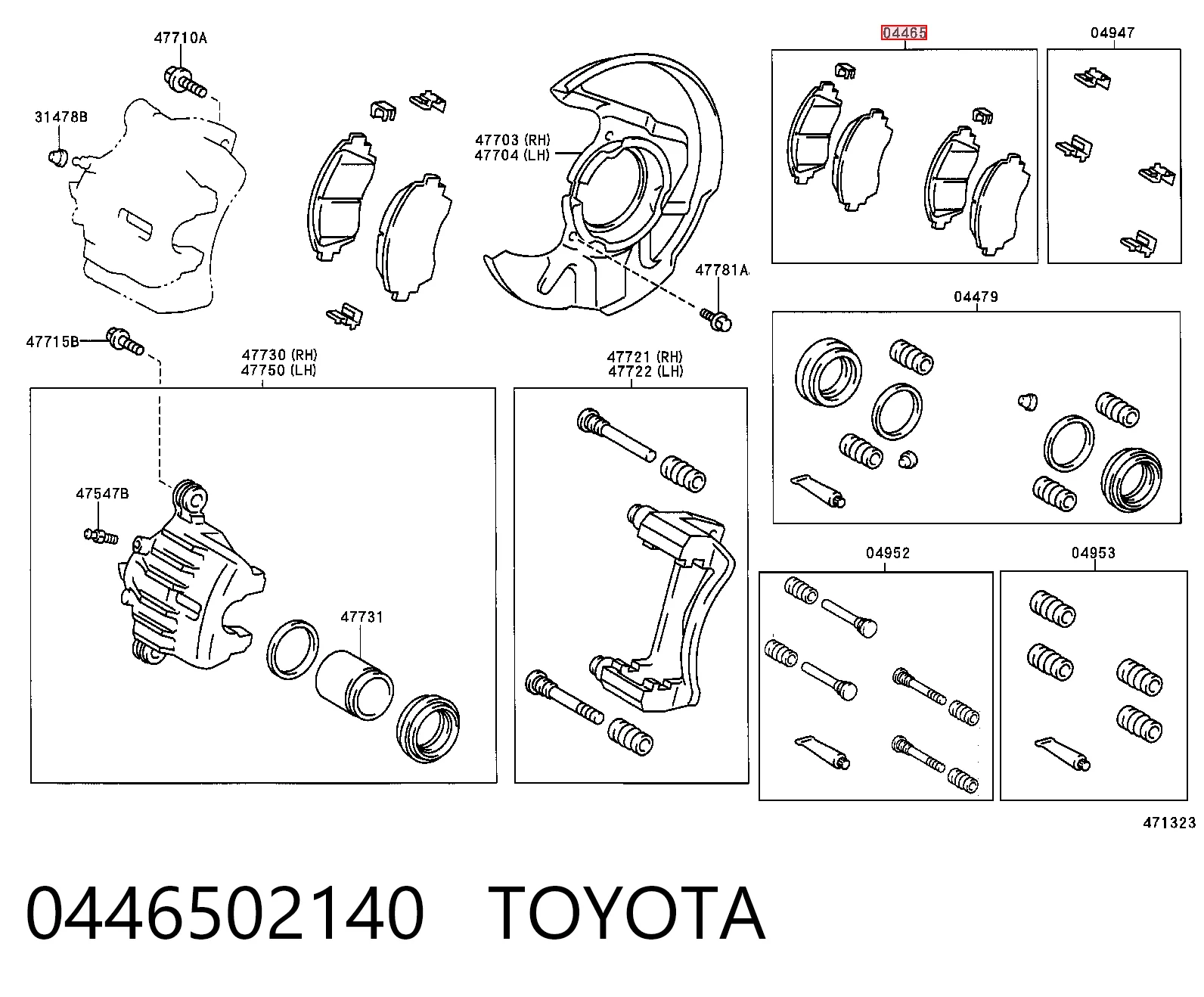 0446502140 Toyota
