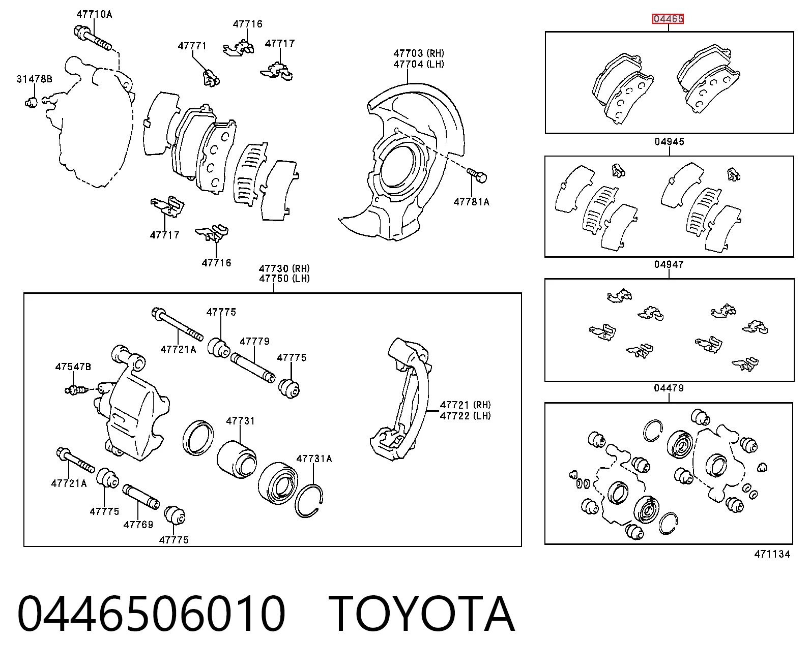 0446506010 Toyota