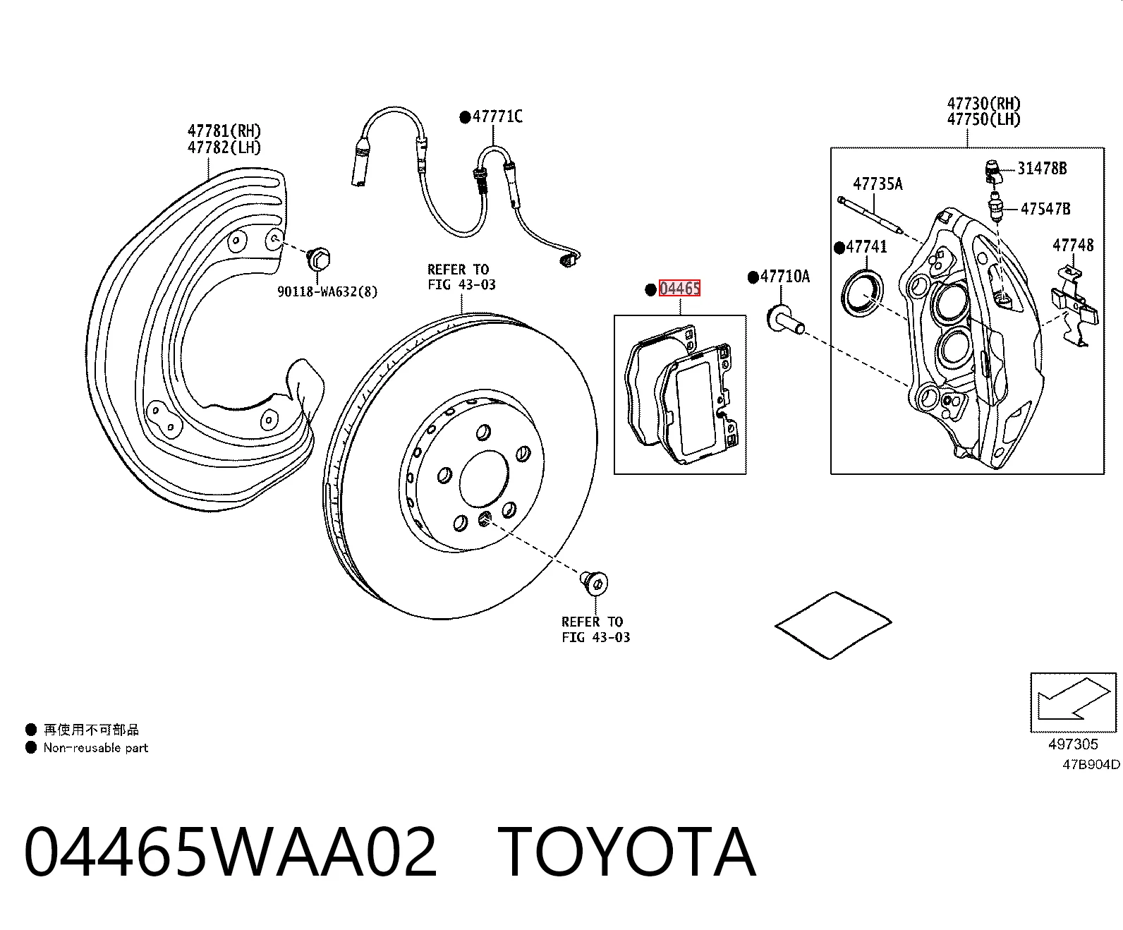 04465WAA02 Toyota