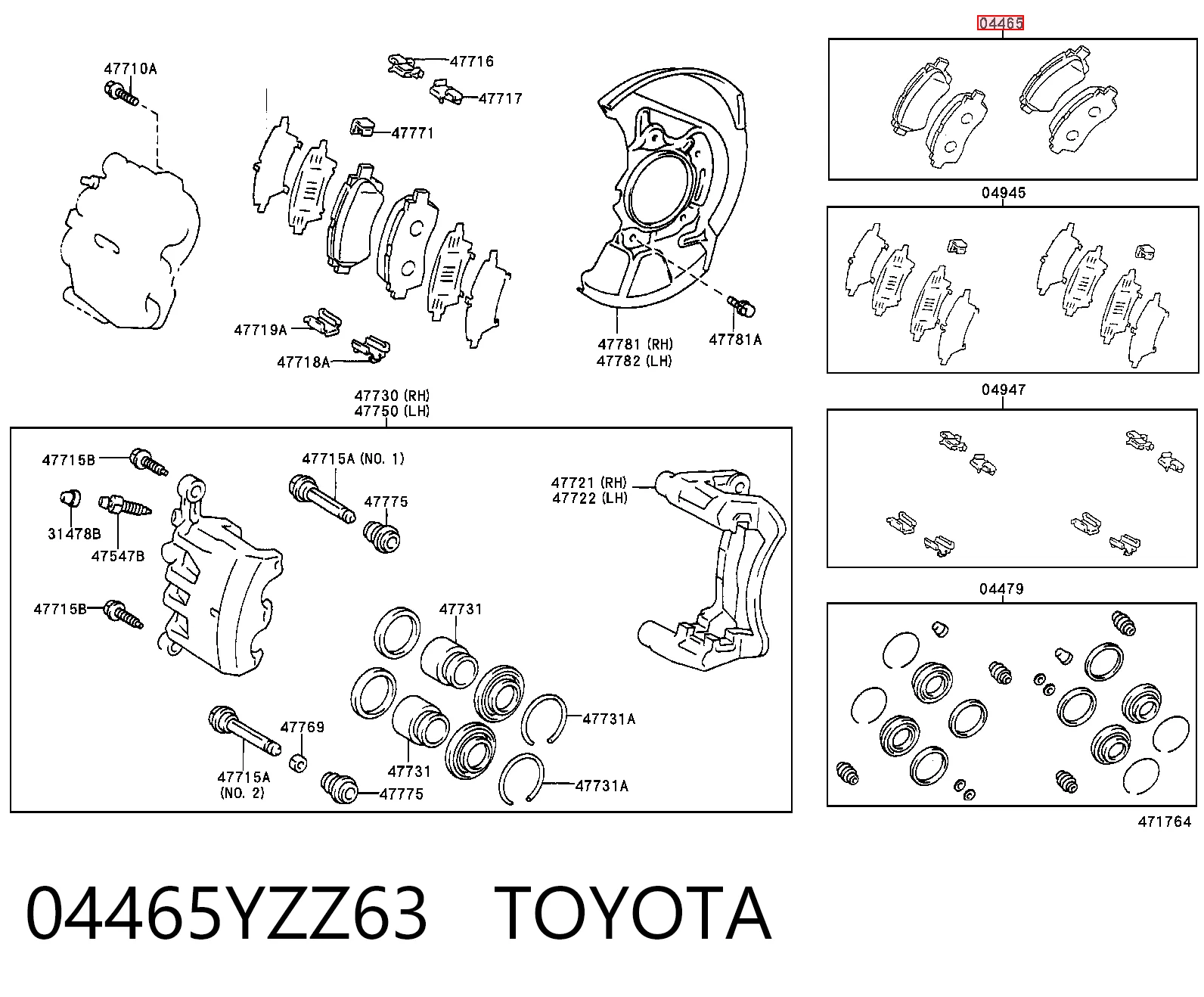 04465YZZ63 Toyota