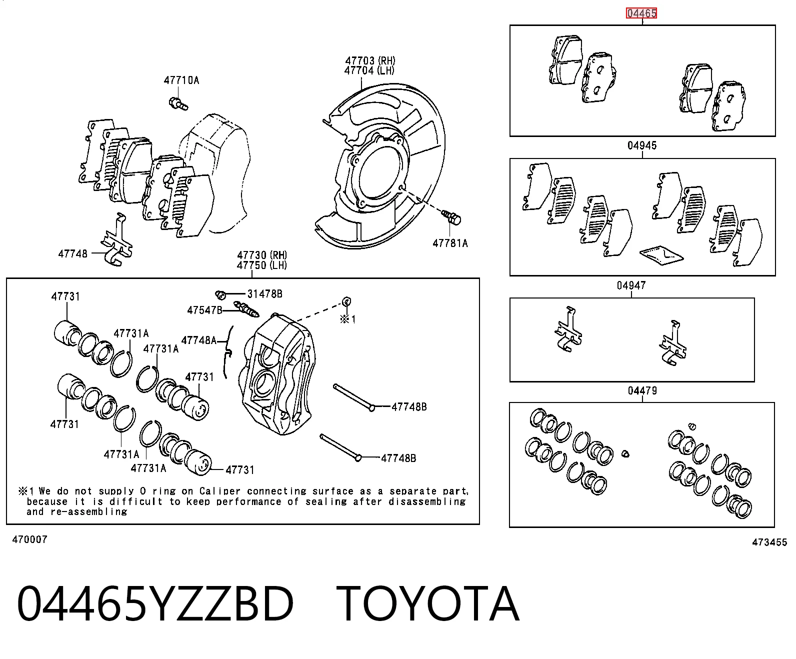 04465YZZBD Toyota