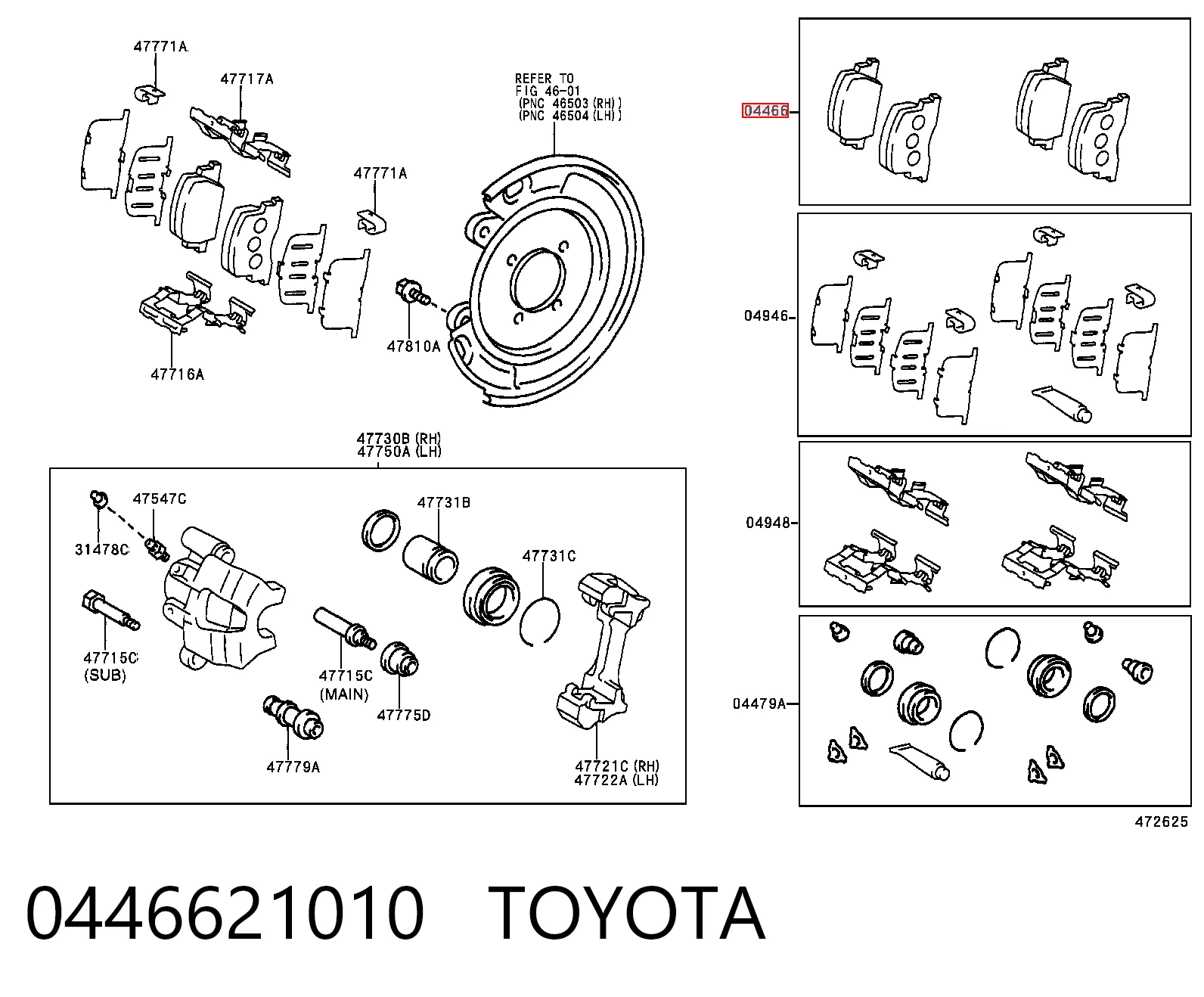 0446621010 Toyota