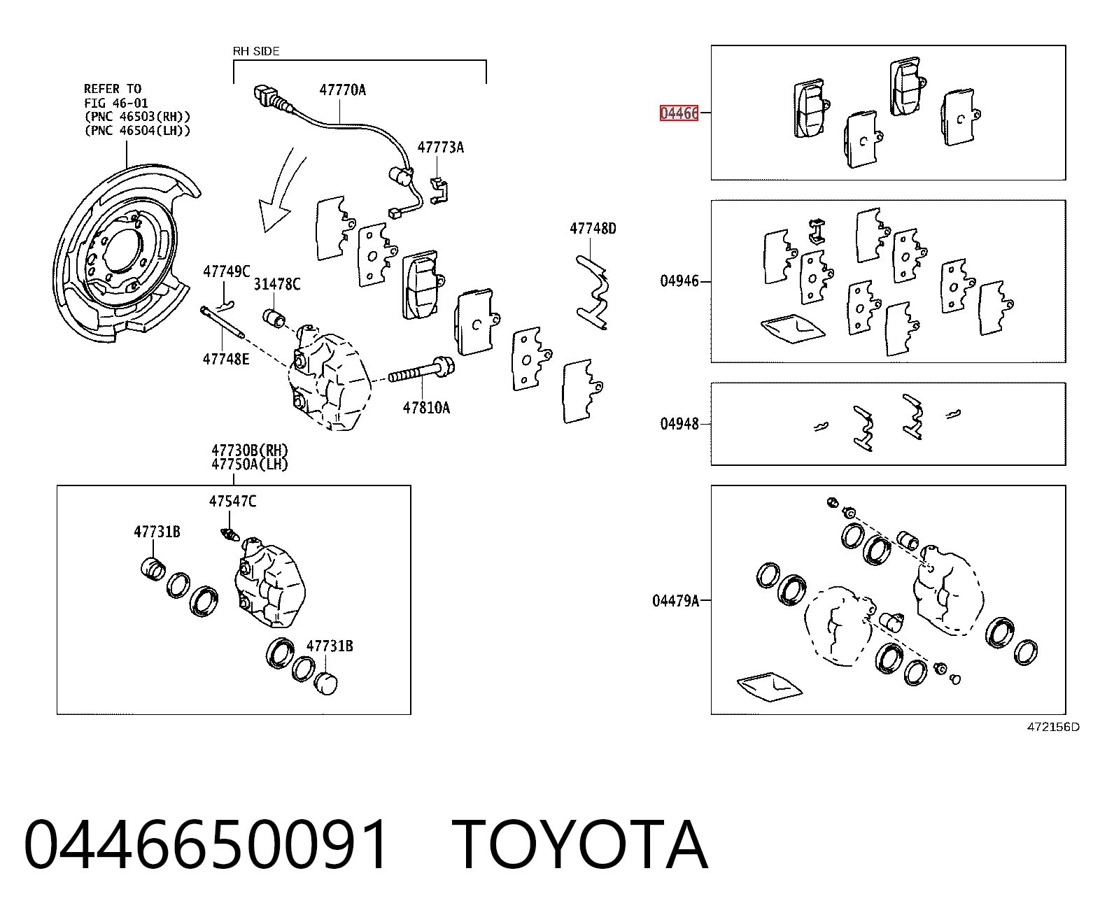 0446650091 Toyota