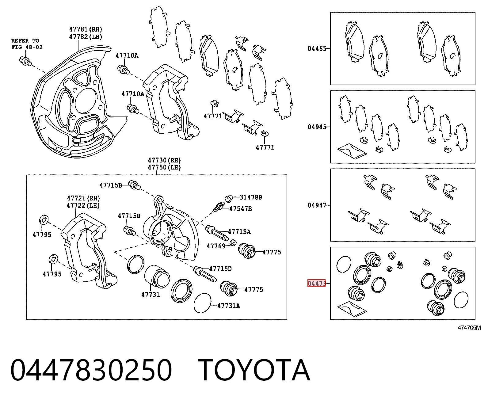 0447830250 Toyota