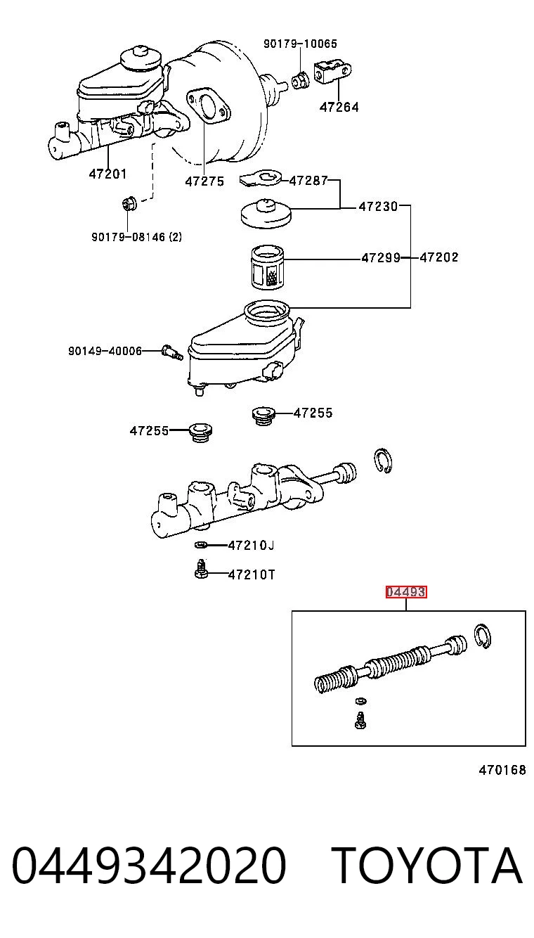 Kit de reparação de cilindro mestre do freio Toyota RAV4 I XA ao melhor preço
