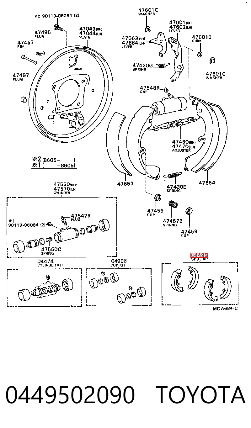 0449502090 Toyota