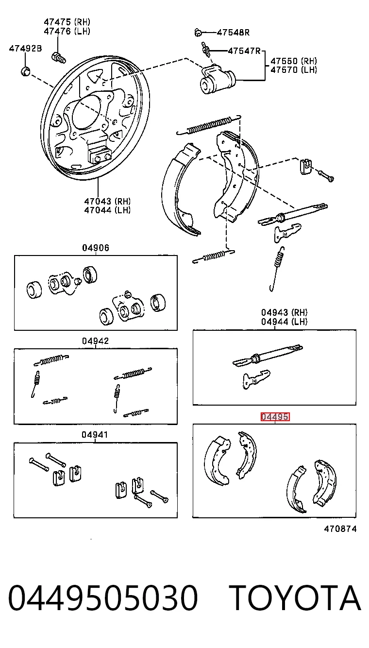 0449505030 Toyota