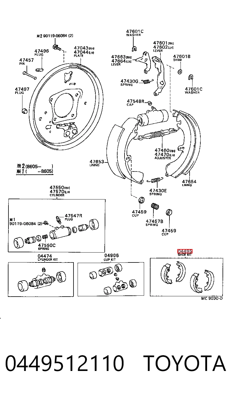 0449512110 Toyota