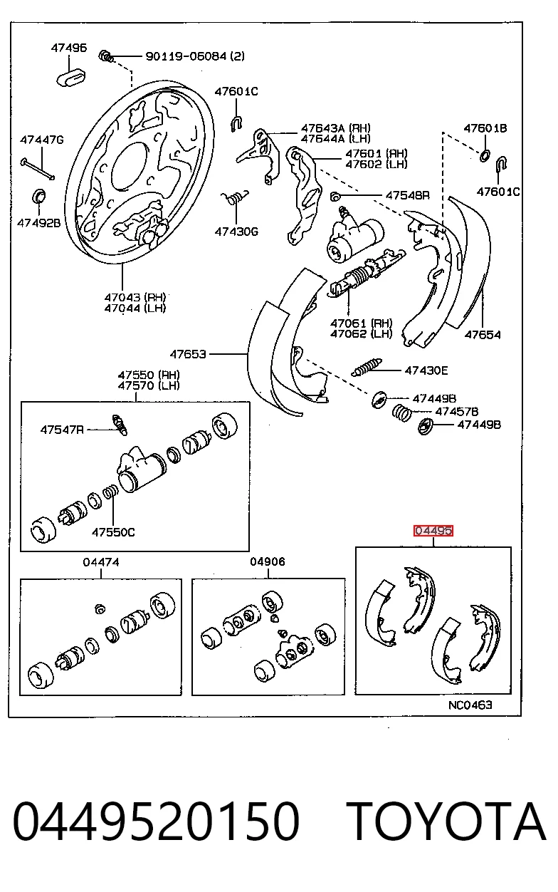 0449520150 Toyota