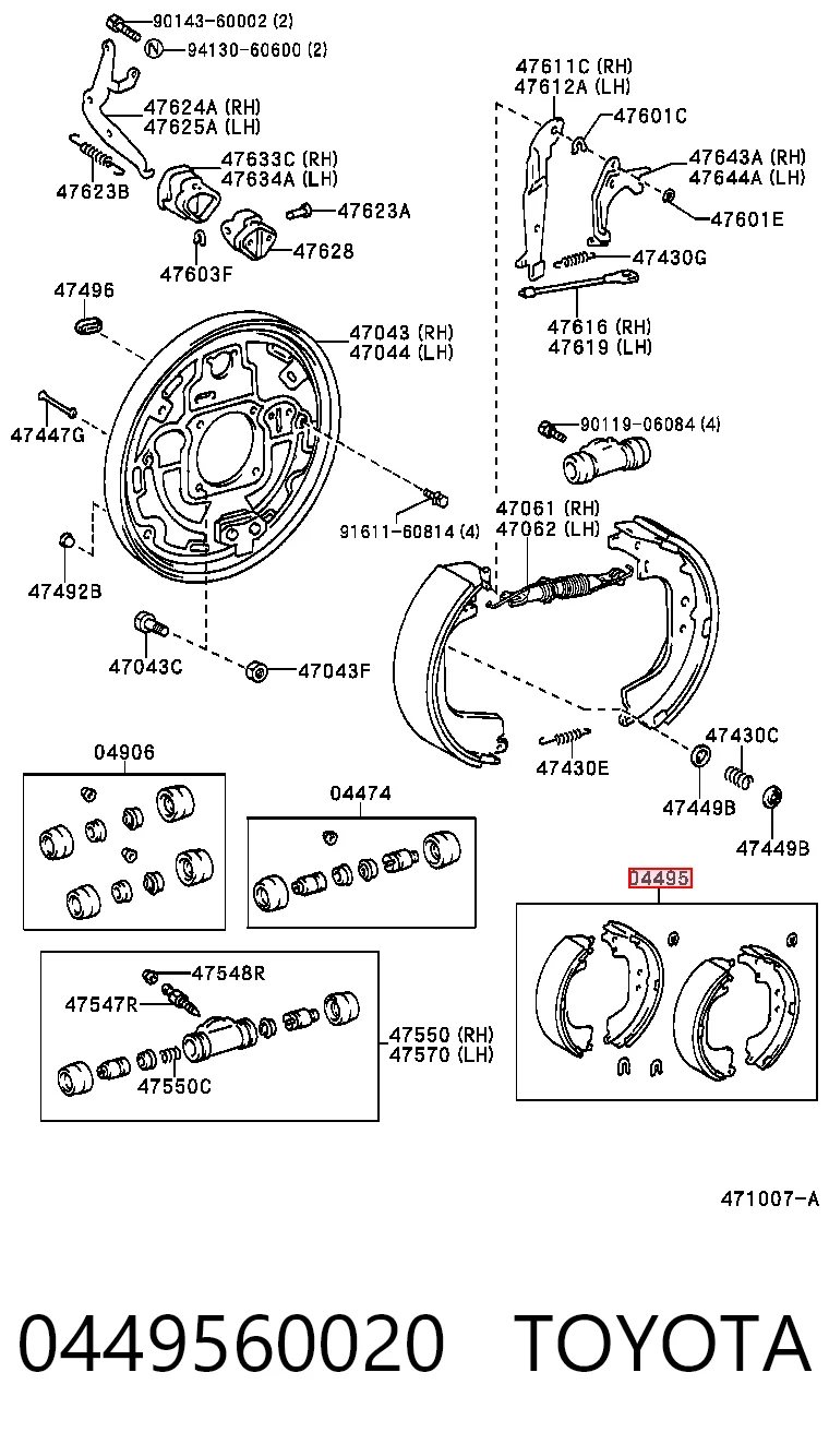 0449560020 Toyota